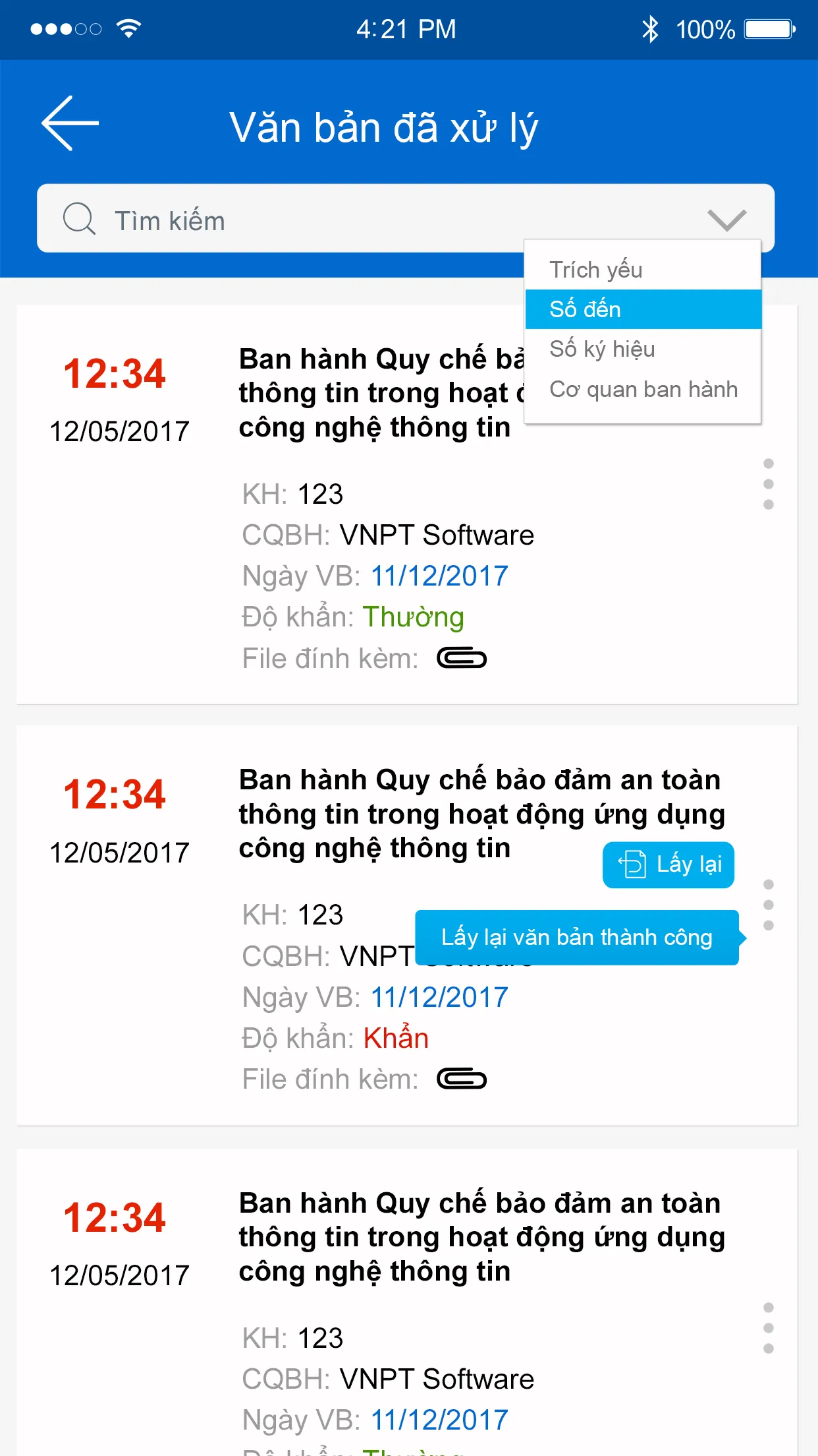 VNPT iOffice 4.0 - Cao Bằng | Indus Appstore | Screenshot