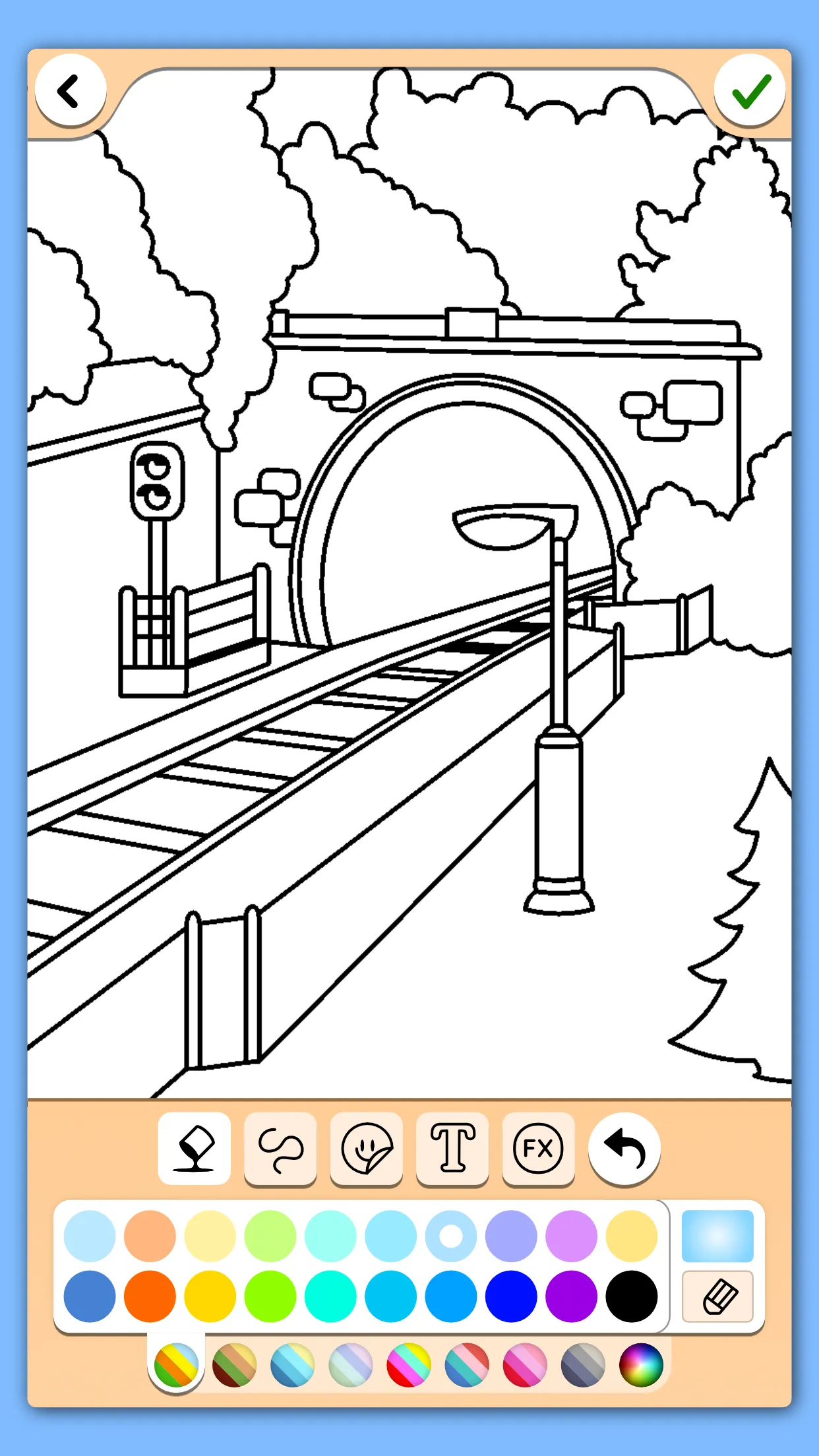 Train game: coloring book. | Indus Appstore | Screenshot