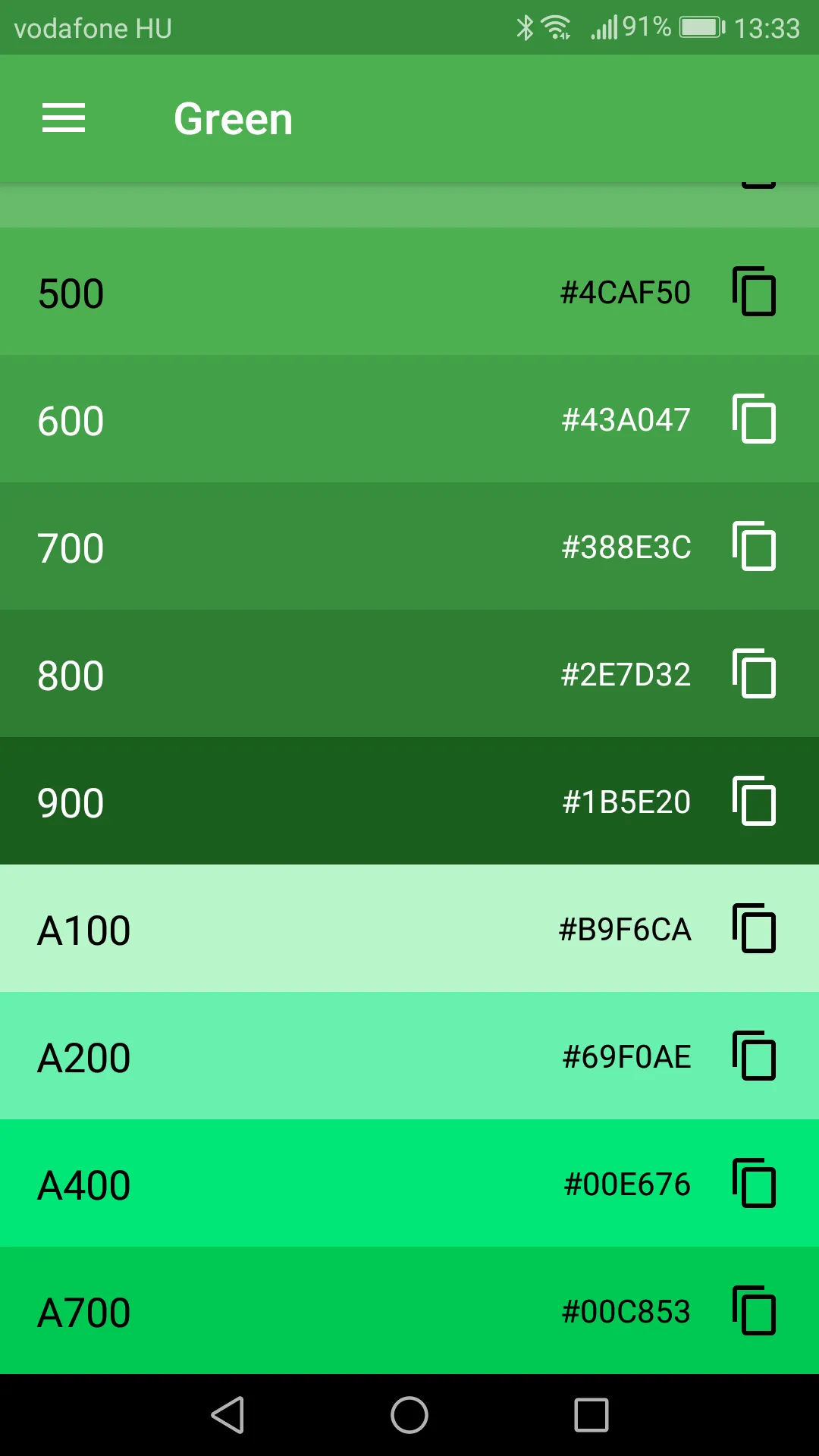 Material Design Color Palette | Indus Appstore | Screenshot