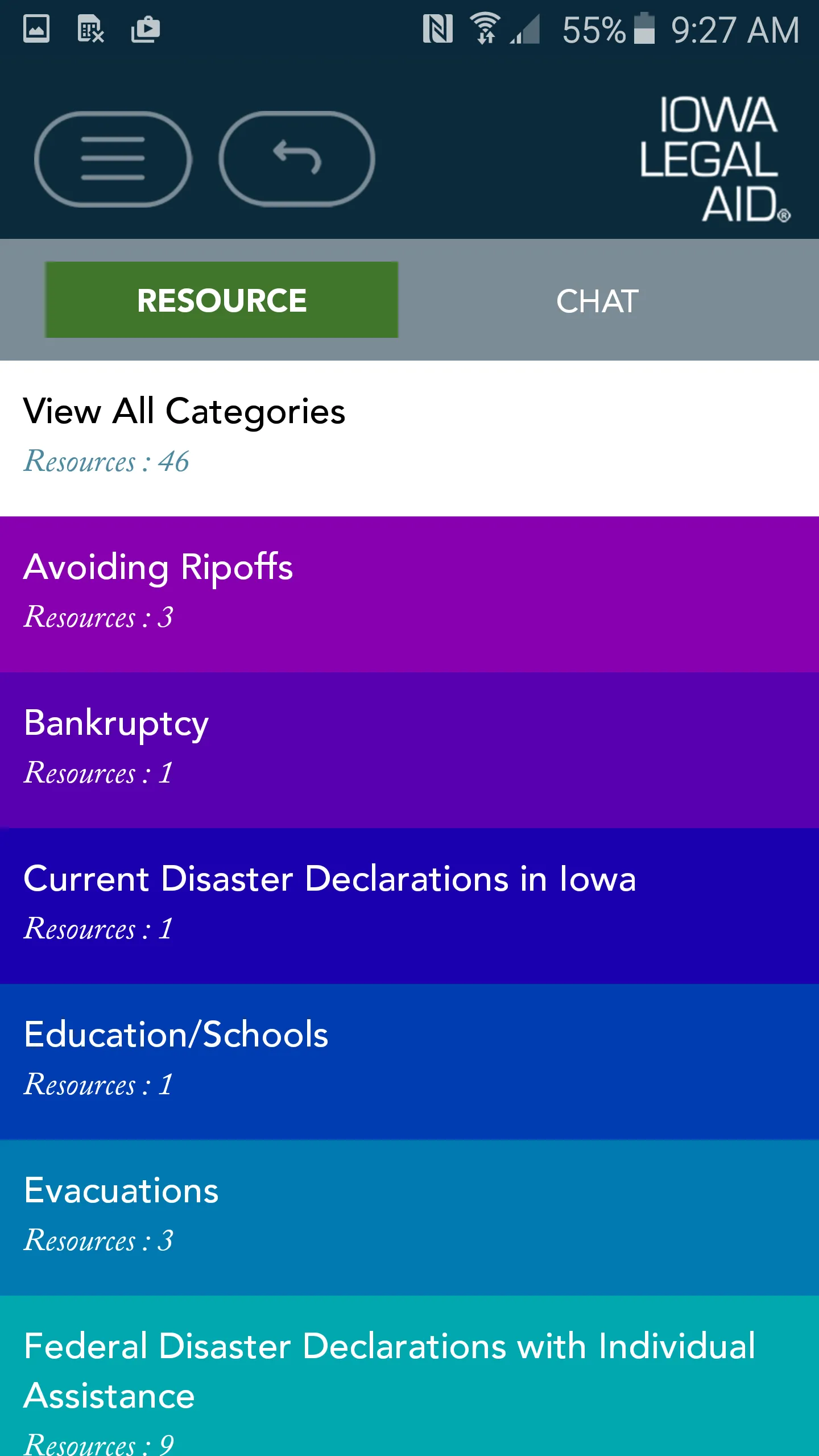 Iowa Legal Aid Disaster Relief | Indus Appstore | Screenshot