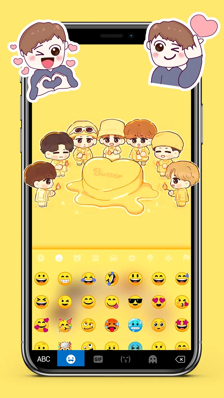 Kpop Idol Butter Keyboard Back | Indus Appstore | Screenshot