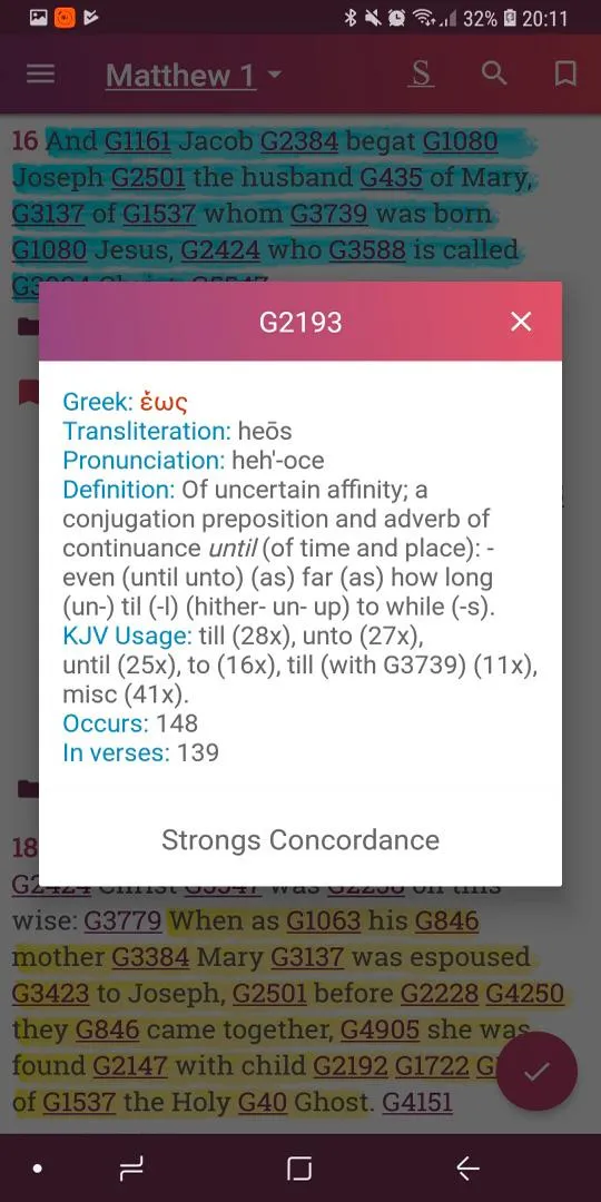 KJV Bible with Strong's | Indus Appstore | Screenshot