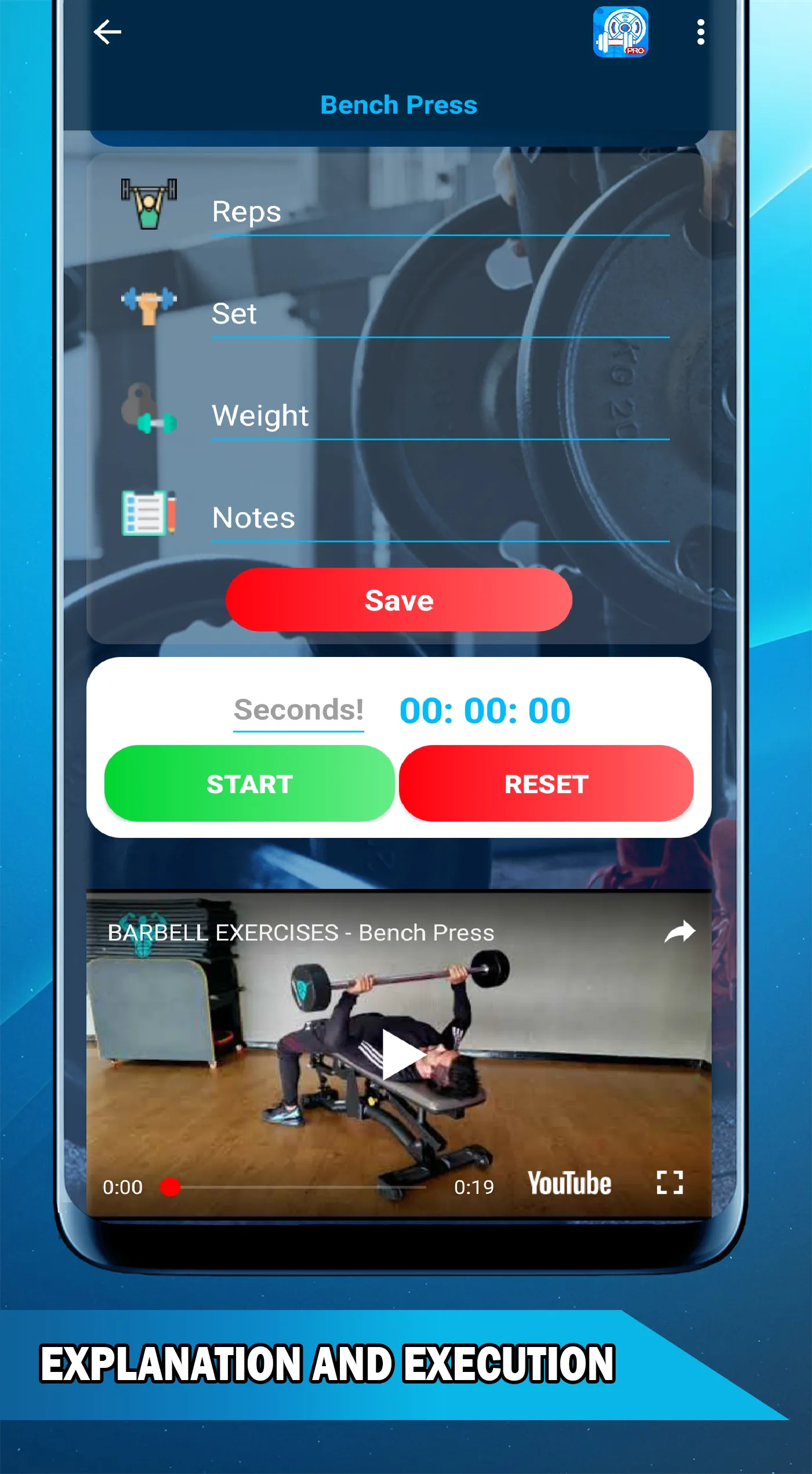 Dumbbell and barbell workout | Indus Appstore | Screenshot