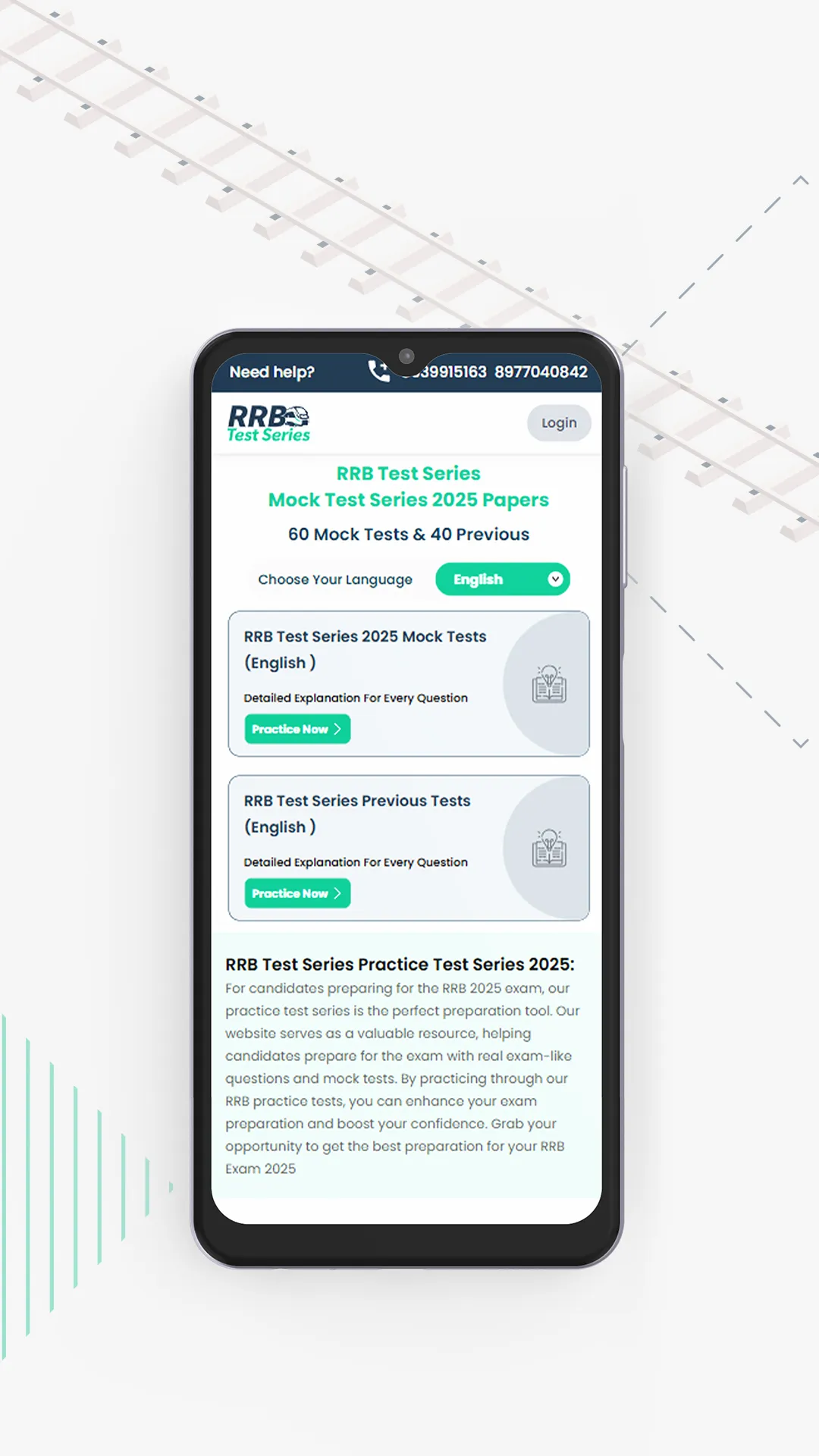 RRB Group-D & NTPC Mock Tests | Indus Appstore | Screenshot