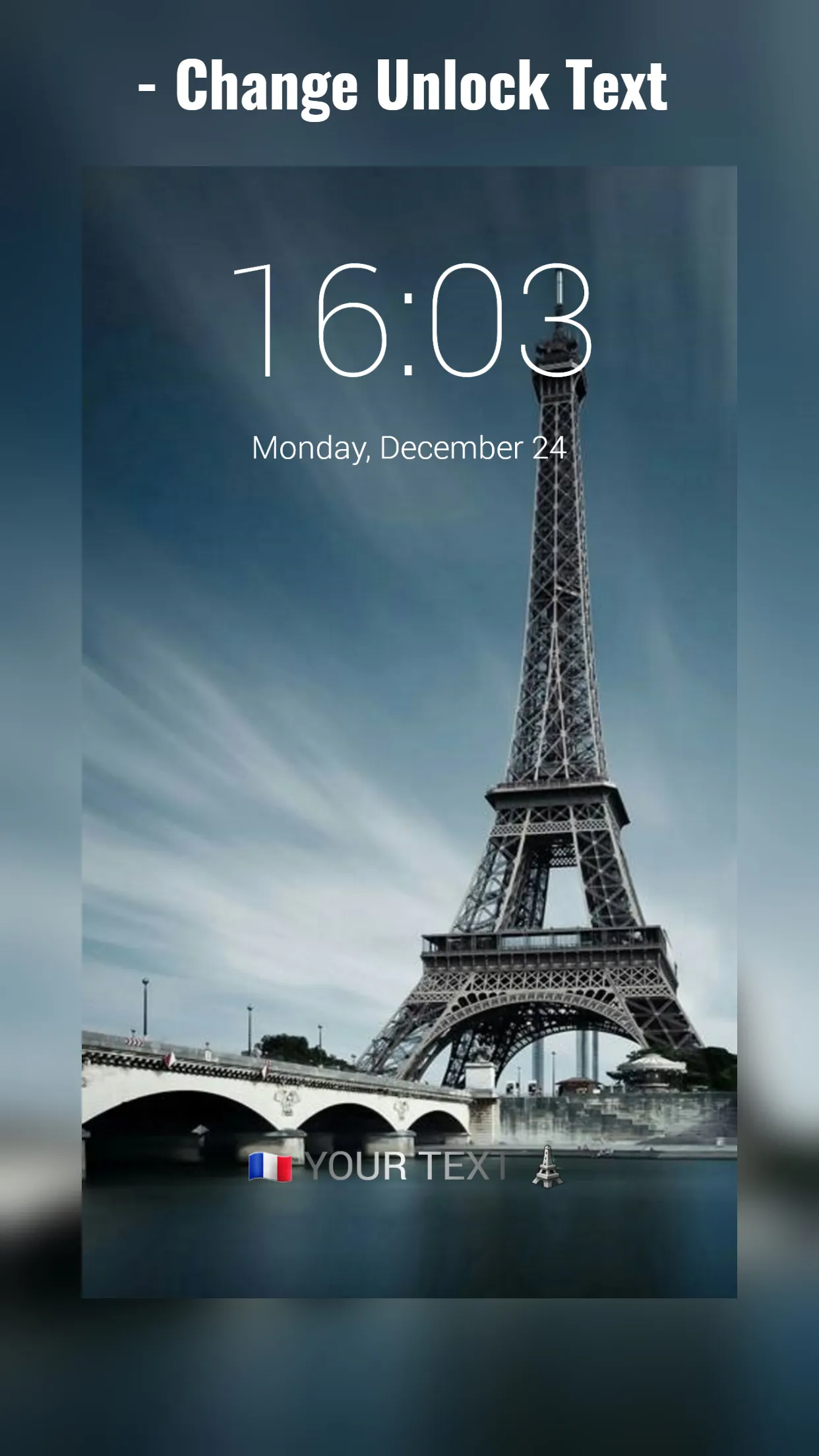 Paris Eiffel Tower Lock Screen | Indus Appstore | Screenshot