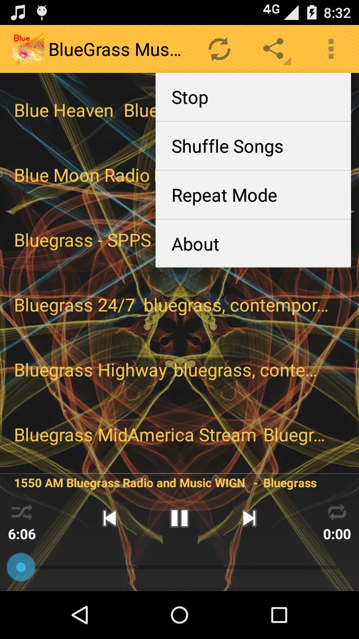 BlueGrass Music ONLINE | Indus Appstore | Screenshot