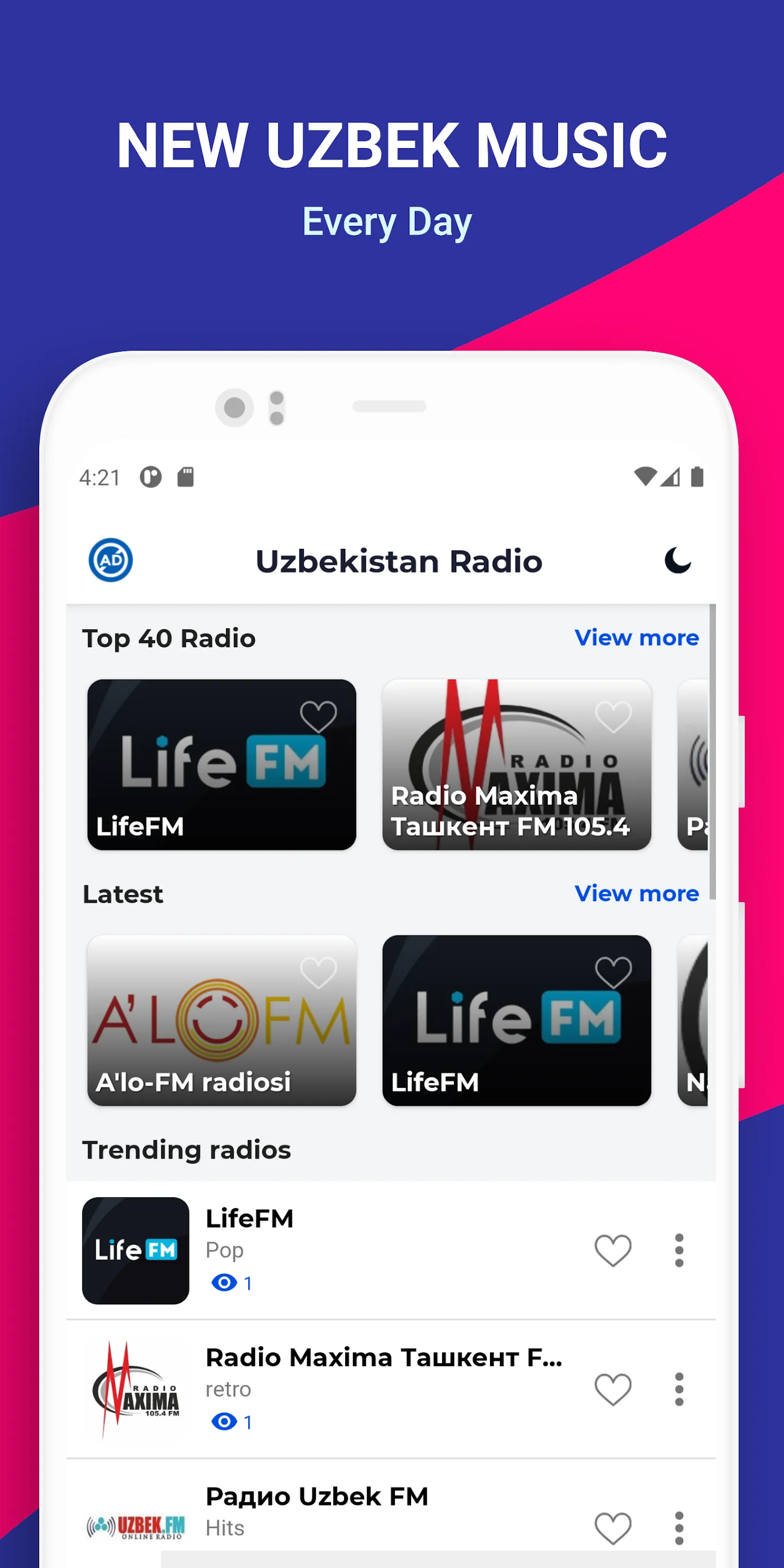 Uzbek Radio: O'zbekiston FM | Indus Appstore | Screenshot