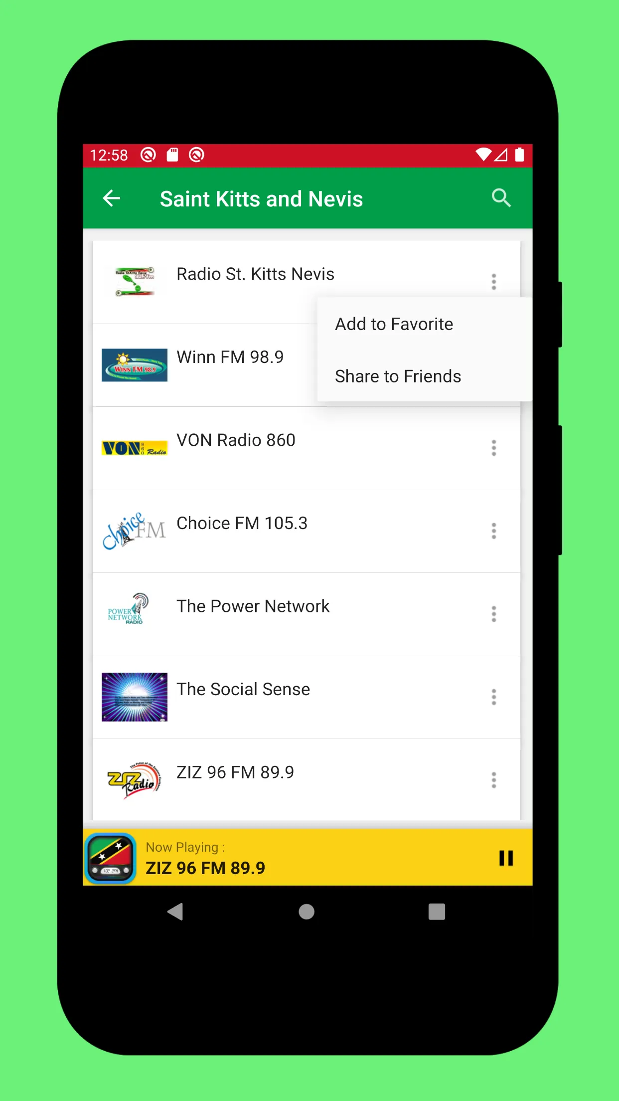 Radio Saint Kitts and Nevis FM | Indus Appstore | Screenshot