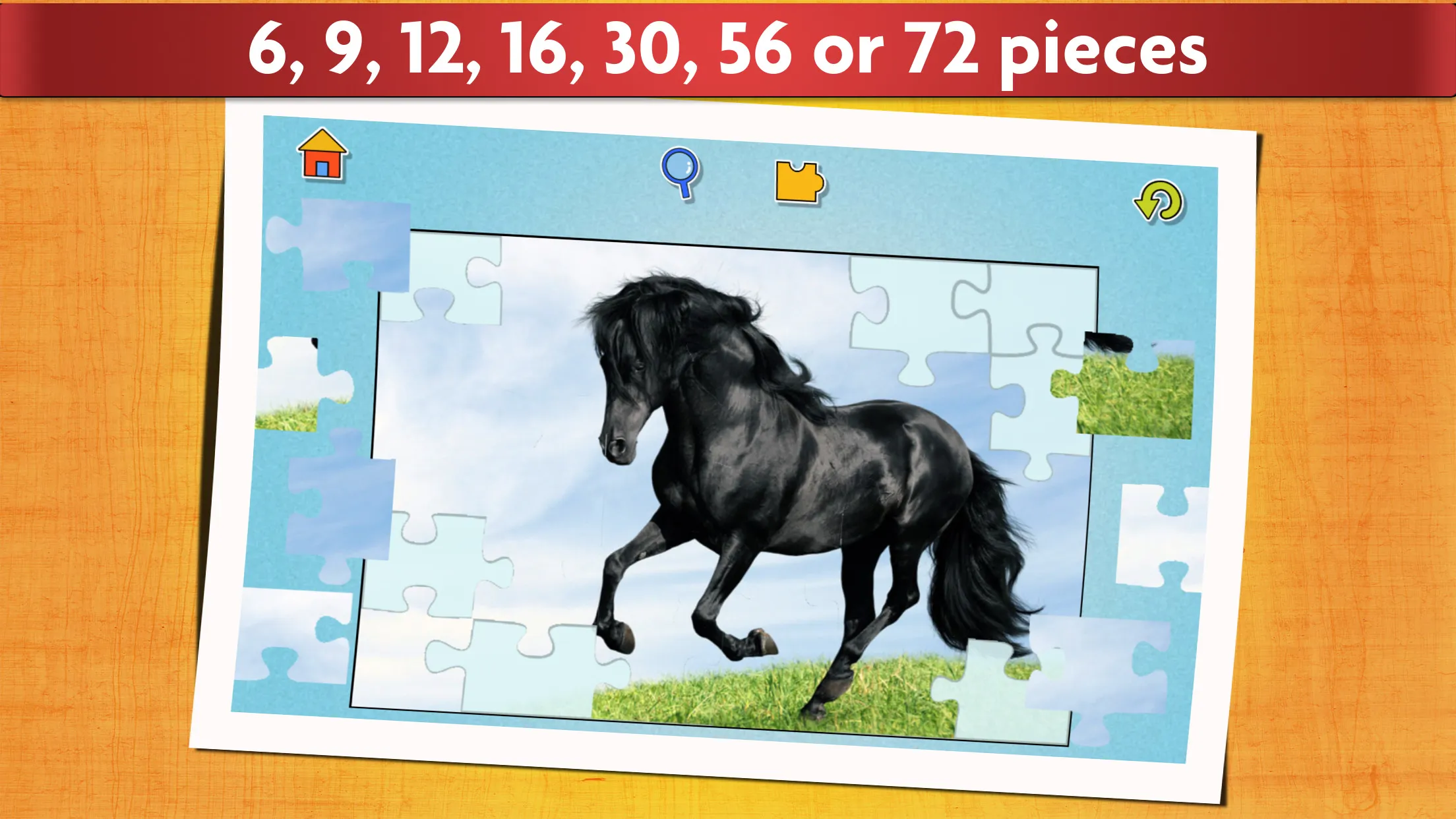 Horse Jigsaw Puzzles Game Kids | Indus Appstore | Screenshot