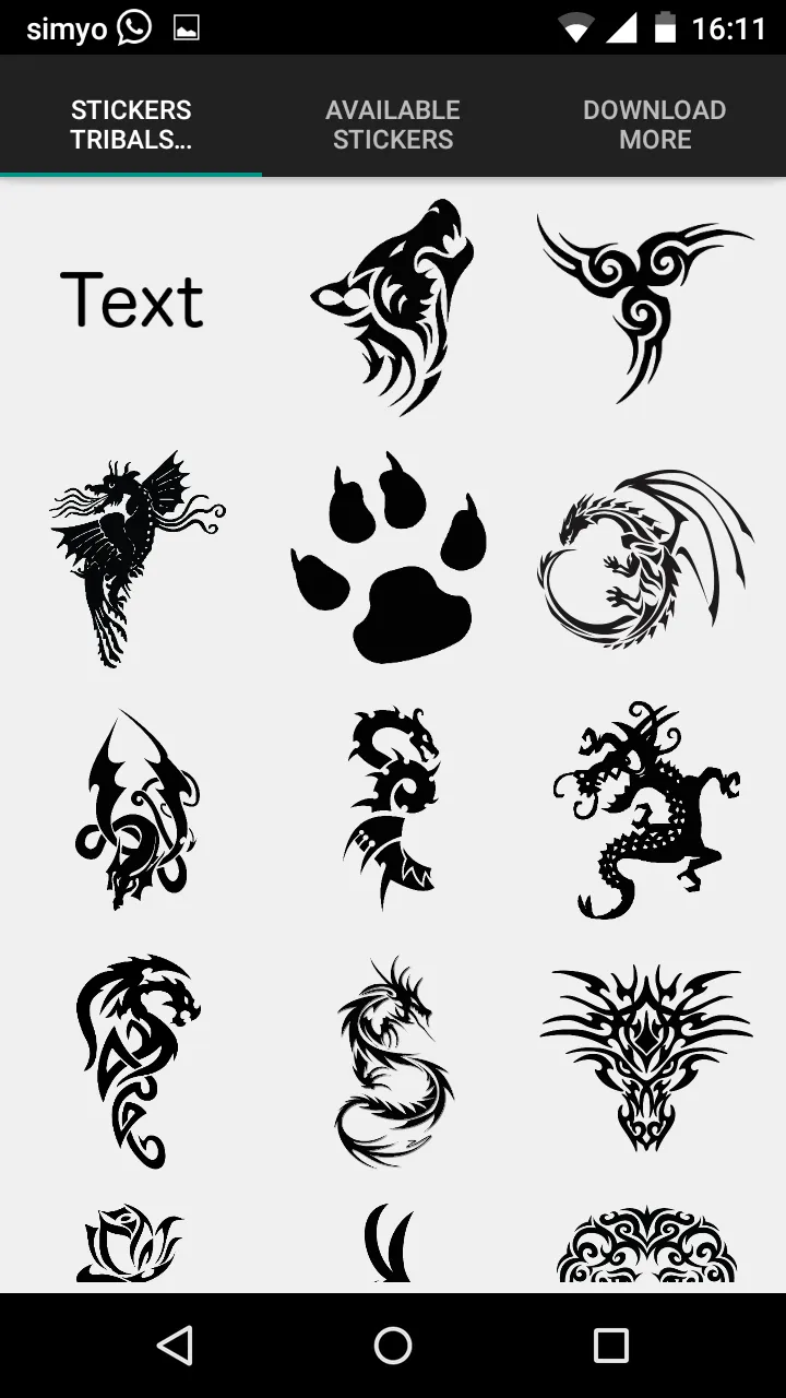 Get a Tattoo - tribal stickers | Indus Appstore | Screenshot