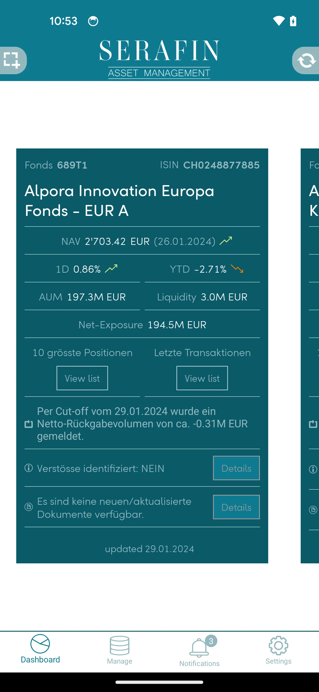 MyFunds - LLB SWISS | Indus Appstore | Screenshot