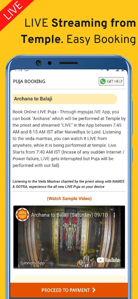 mypujaLIVE - Book Online Puja | Indus Appstore | Screenshot