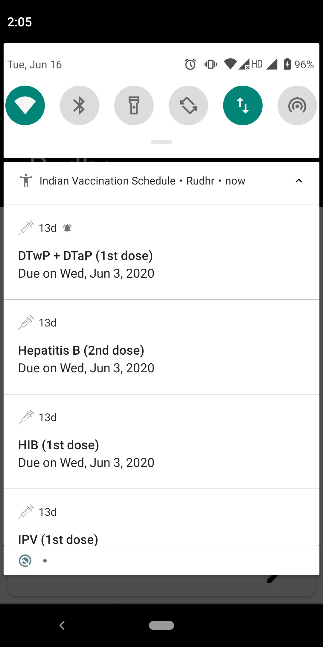 Indian Vaccination Schedule | Indus Appstore | Screenshot