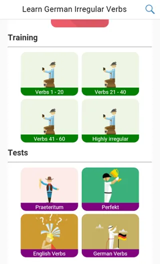 German Irregular Verbs Wizard | Indus Appstore | Screenshot