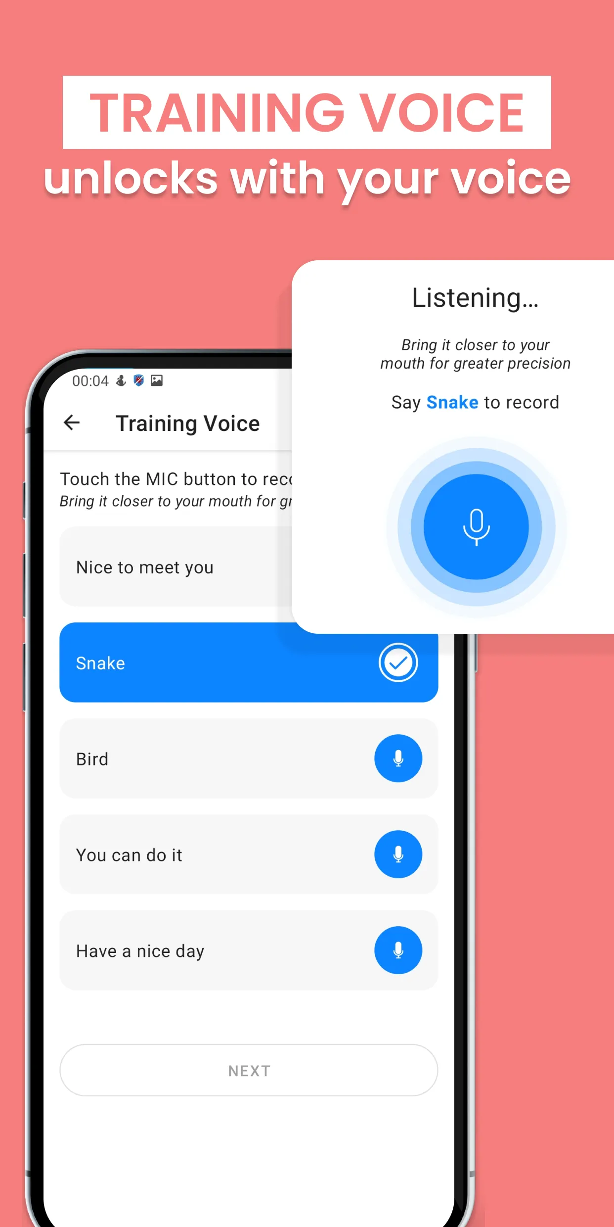 Voice Security Lock Screen | Indus Appstore | Screenshot