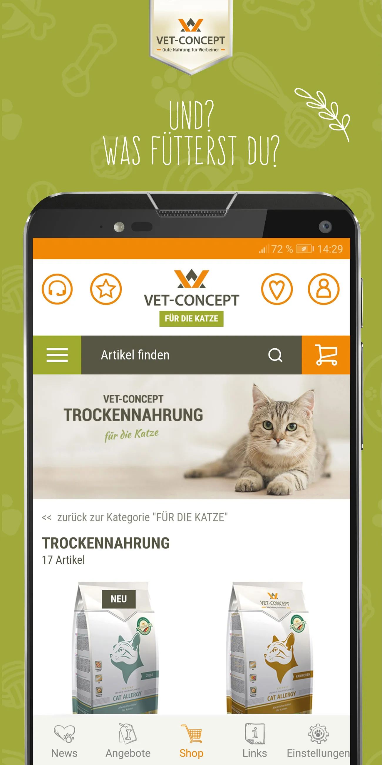 Vet-Concept Tiernahrung | Indus Appstore | Screenshot