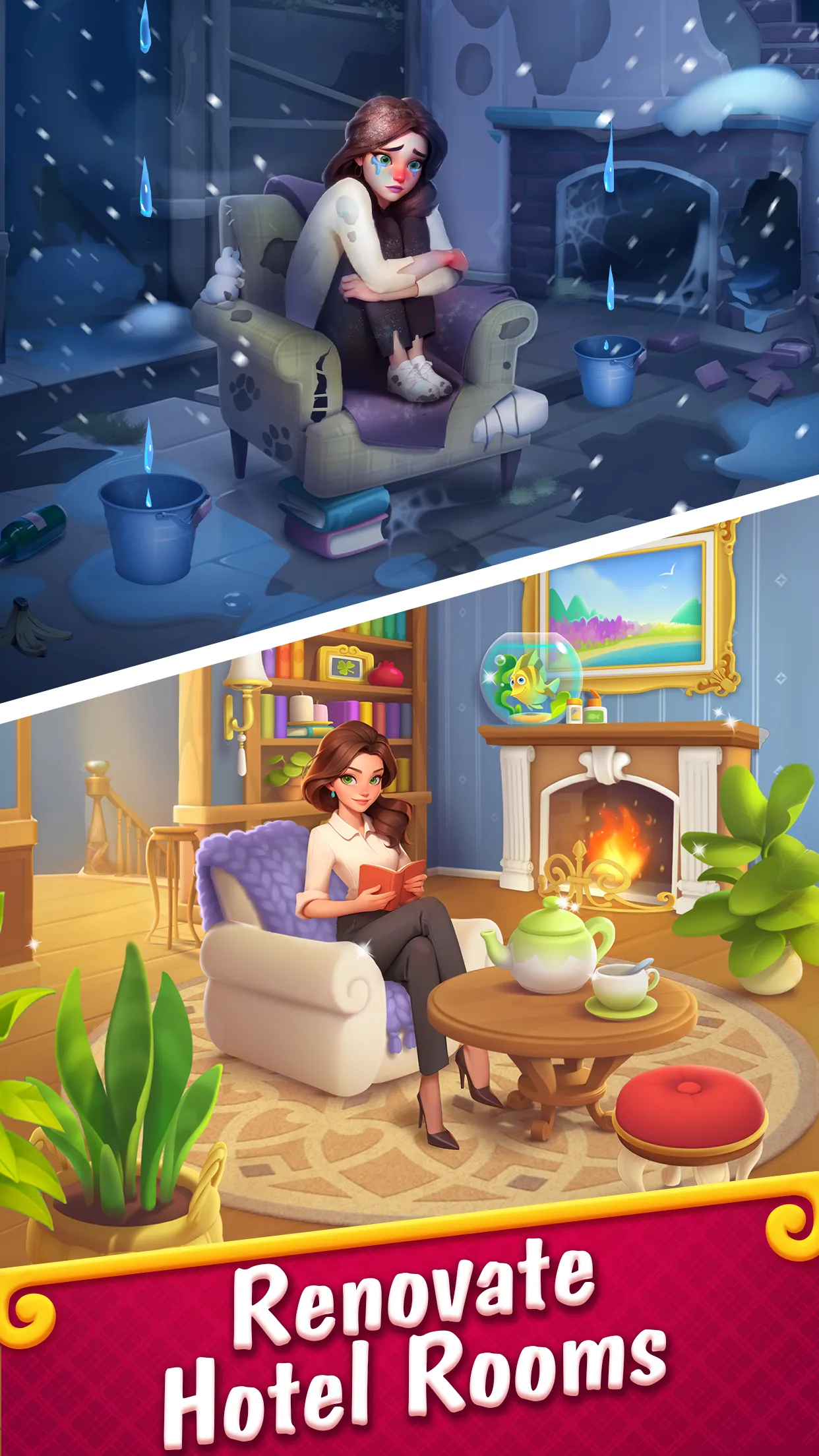 Merge Hotel Empire: Design | Indus Appstore | Screenshot
