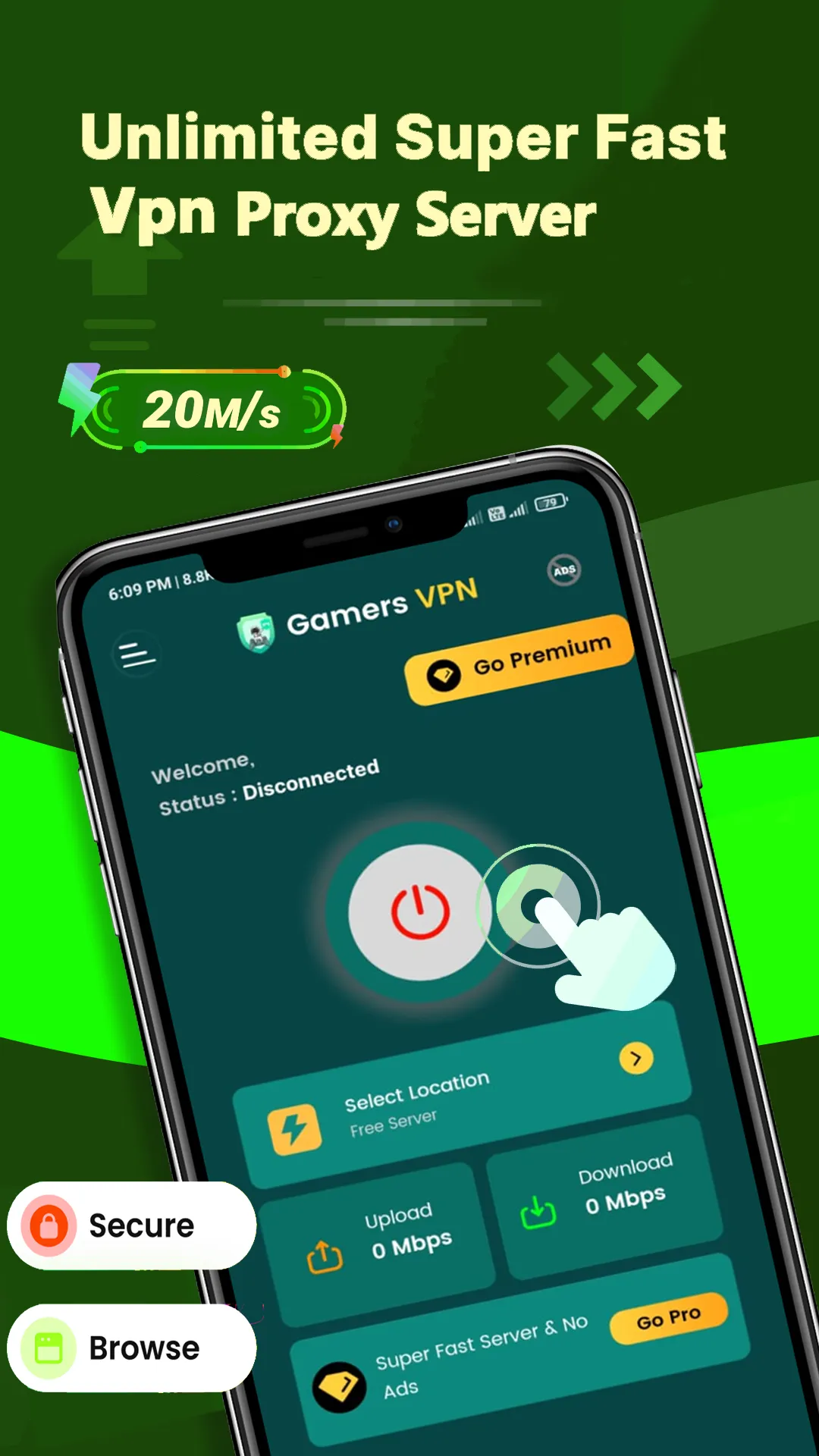 Gamers VPN: Low Ping Gaming | Indus Appstore | Screenshot