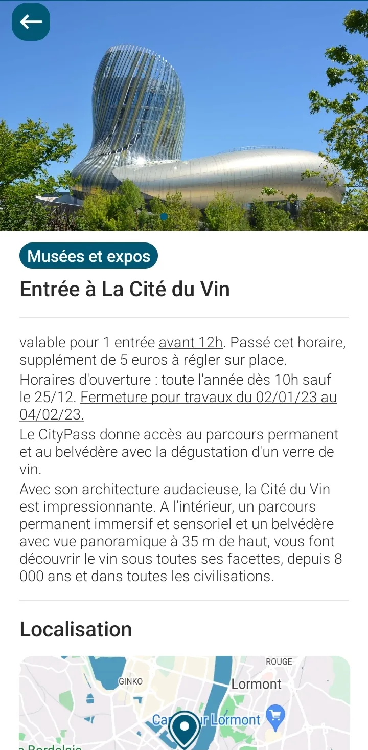 Bordeaux City Pass | Indus Appstore | Screenshot