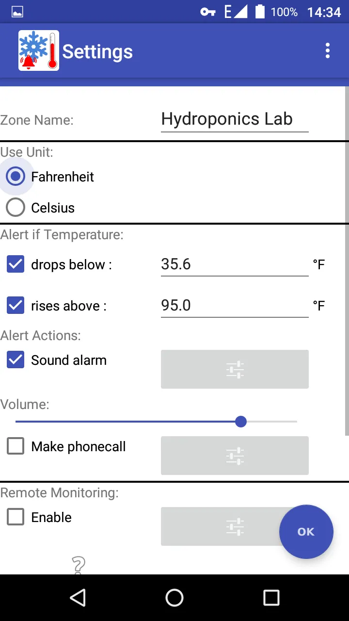 Temperature Alarm Alert | Indus Appstore | Screenshot