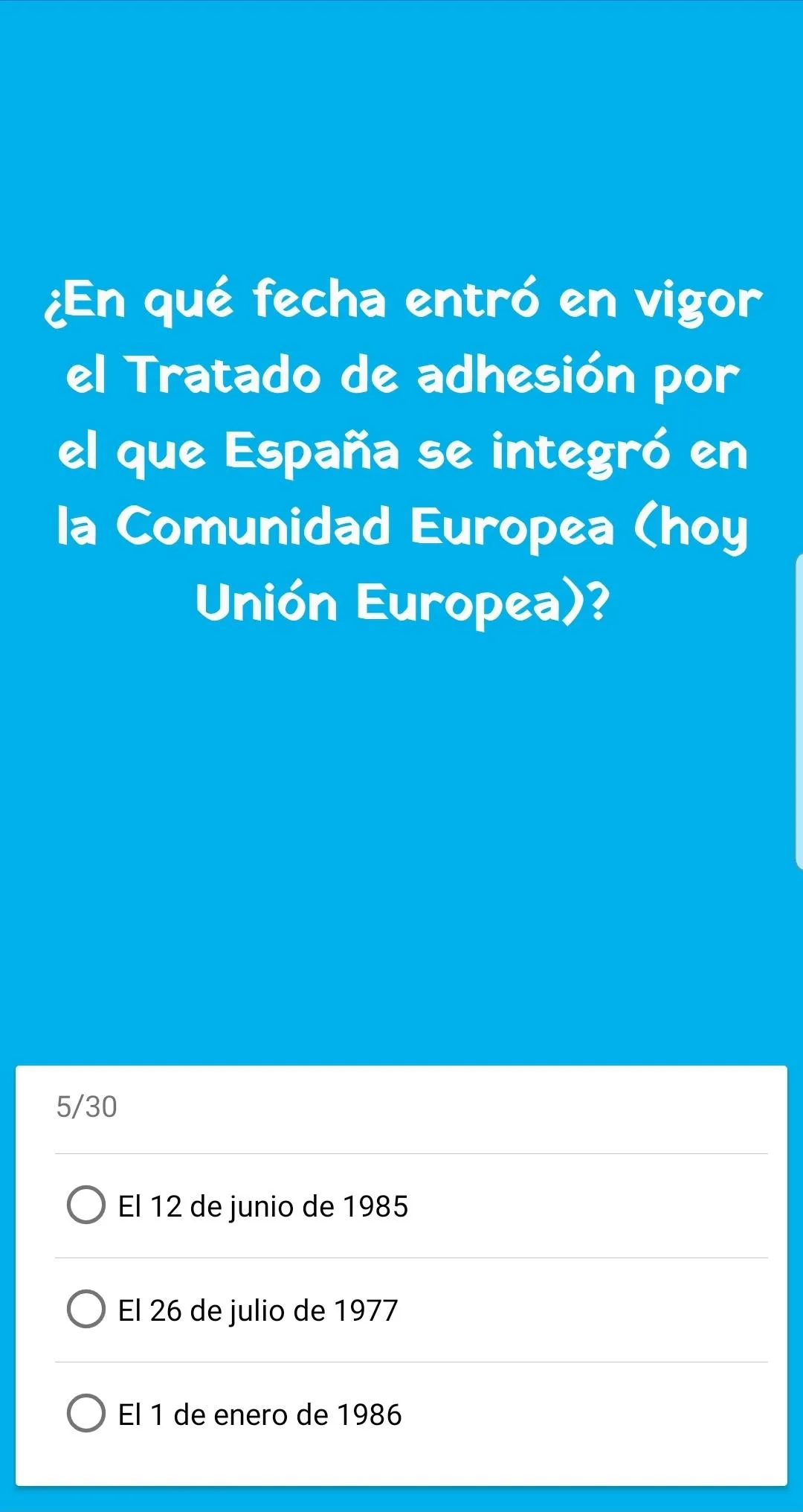 Test de Ciudadanía Española | Indus Appstore | Screenshot