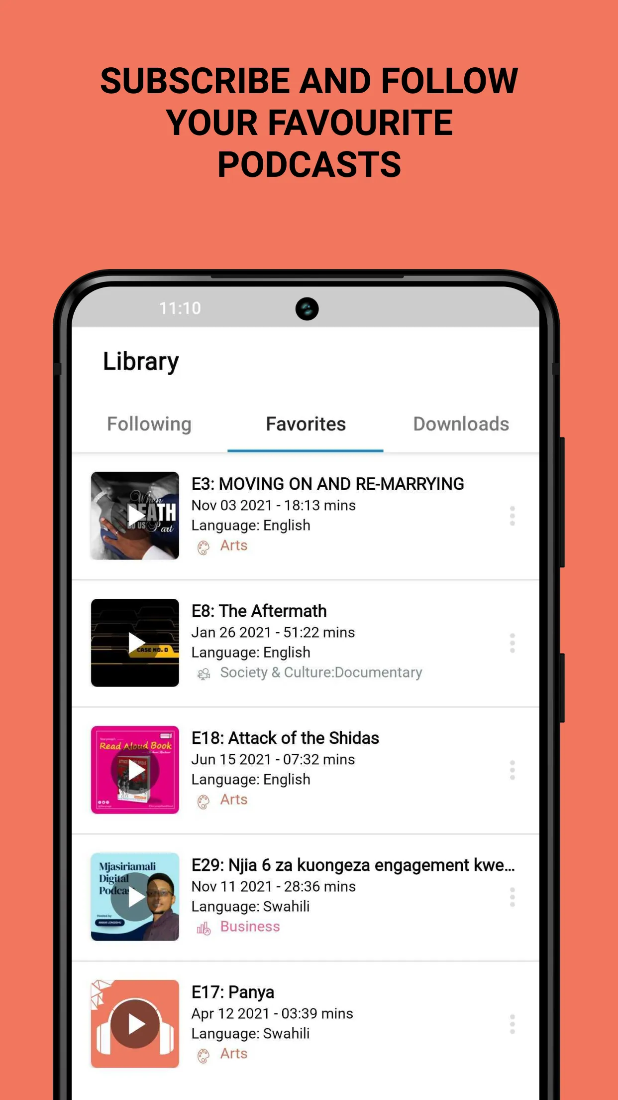 Afripods - Podcast player | Indus Appstore | Screenshot