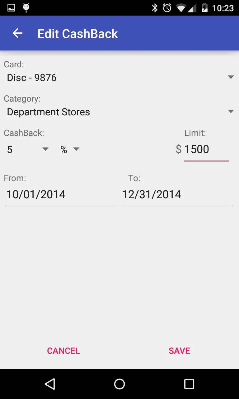 CashBack Categories | Indus Appstore | Screenshot