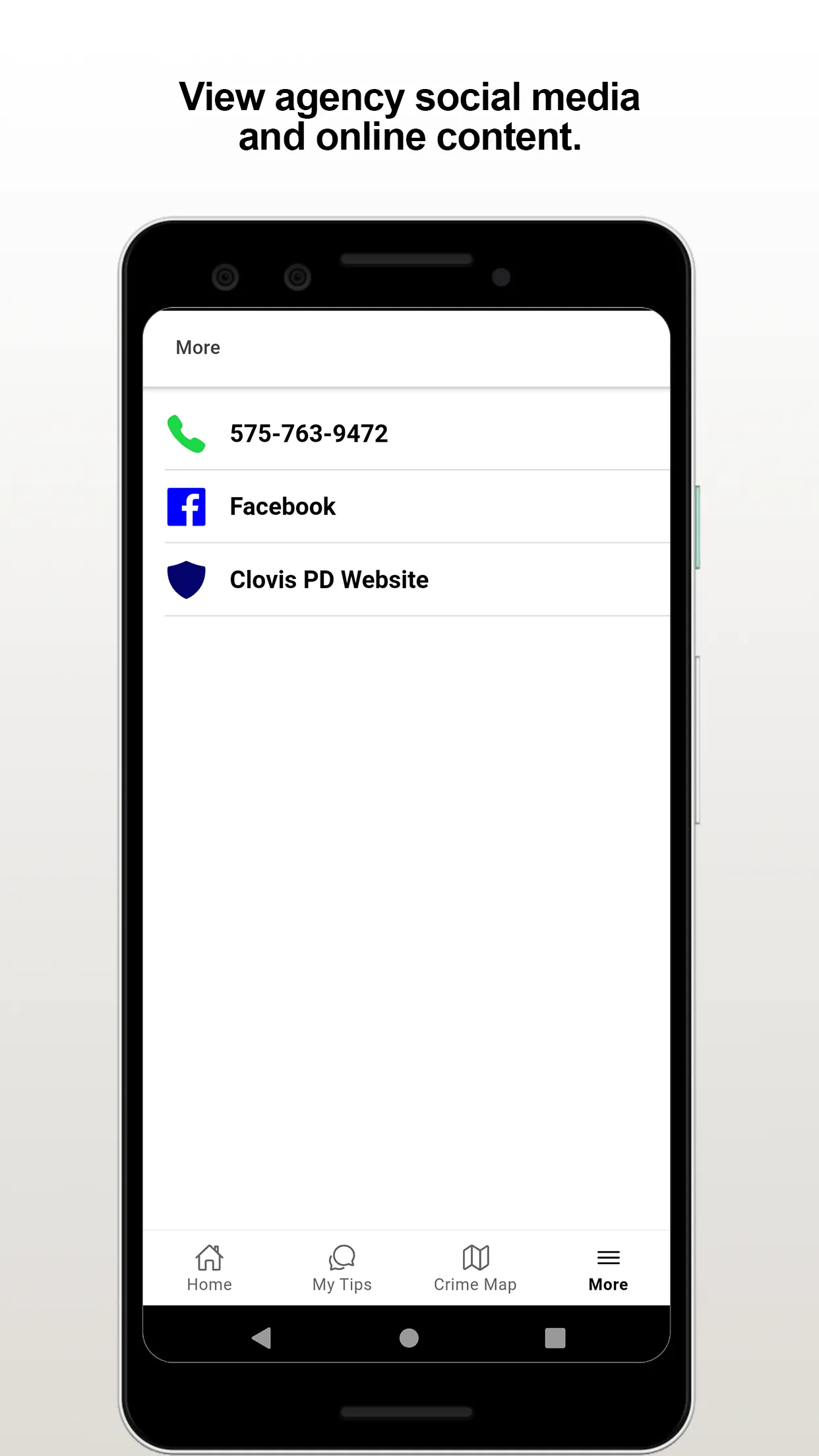 Clovis PD | Indus Appstore | Screenshot