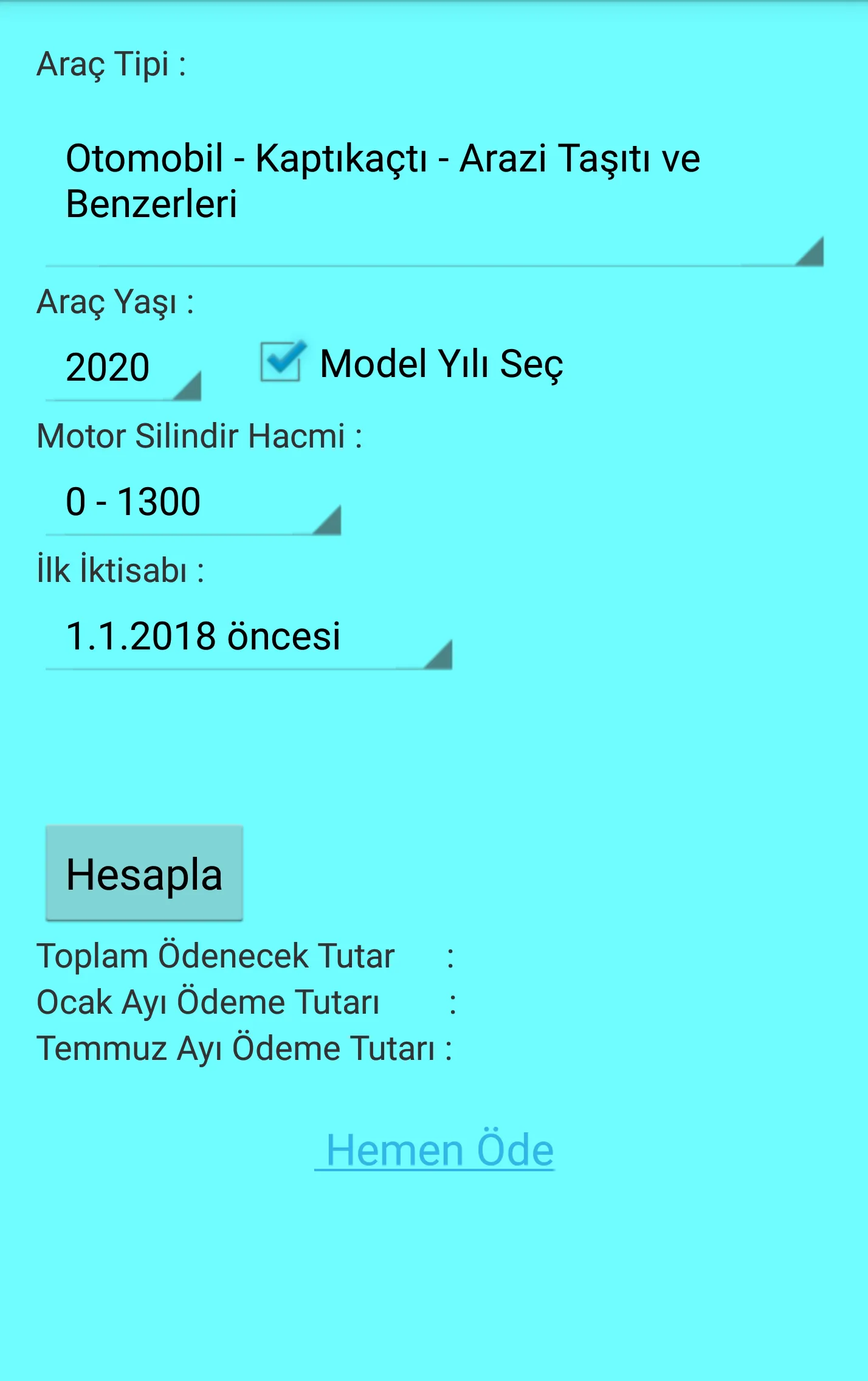 MTV Hesaplama 2024 | Indus Appstore | Screenshot