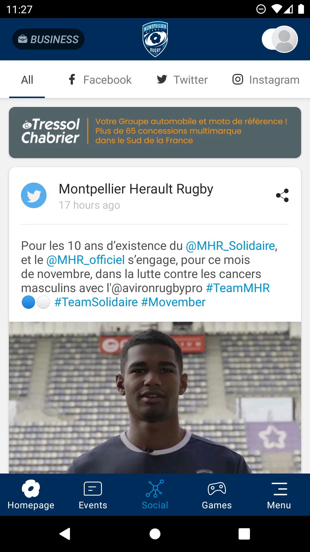 Montpellier Herault Rugby | Indus Appstore | Screenshot