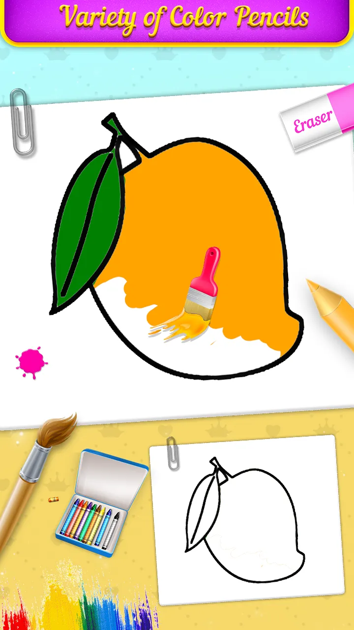 Fruits Coloring Book & Drawing | Indus Appstore | Screenshot