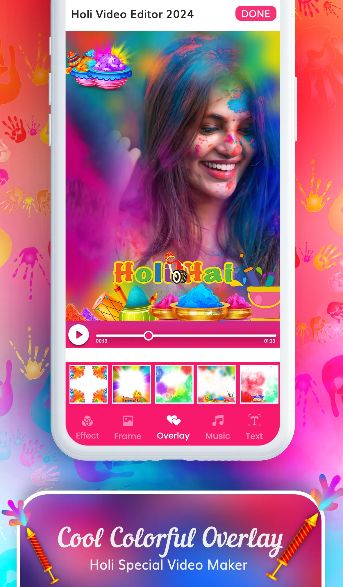 Happy Holi Video Maker Music | Indus Appstore | Screenshot