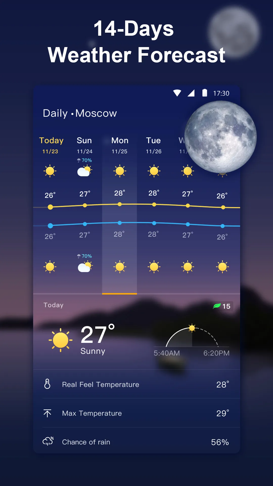 Weather Live: Weather Forecast | Indus Appstore | Screenshot