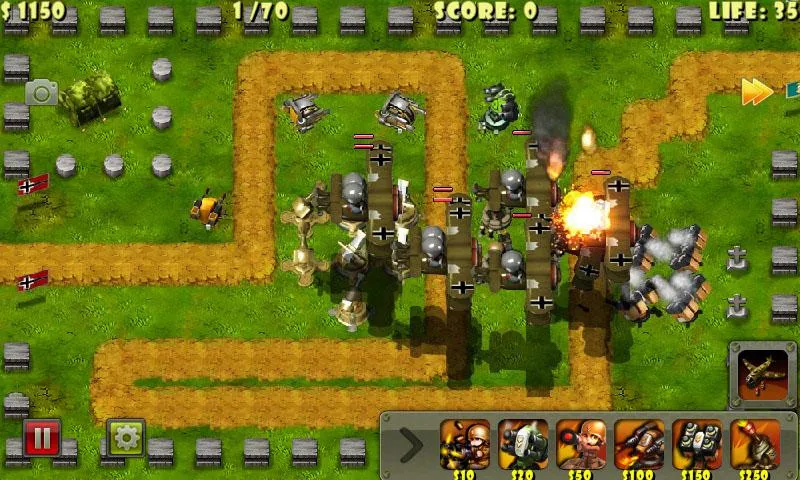 Little Commander - WWII TD | Indus Appstore | Screenshot