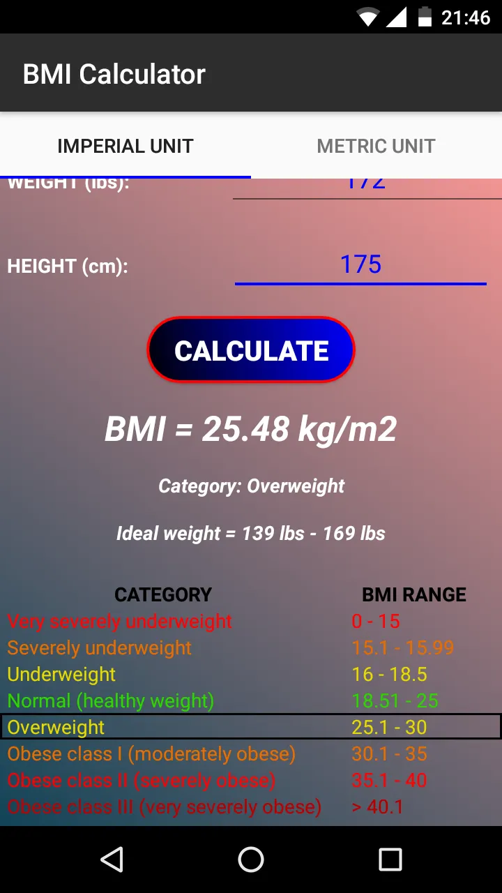 BMI Calculator | Indus Appstore | Screenshot