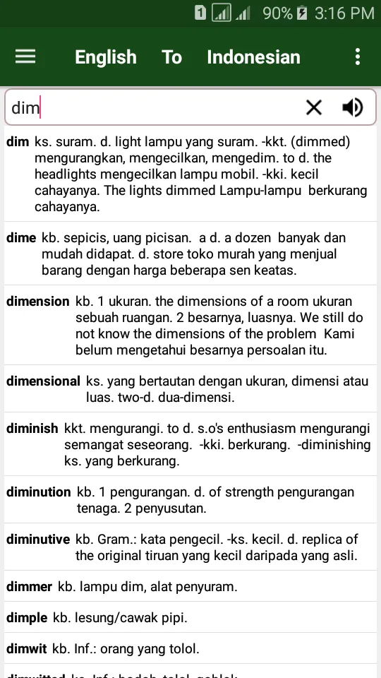 Kamus Bahasa Inggris | Indus Appstore | Screenshot