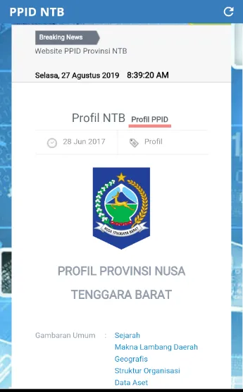 PPID NTB | Indus Appstore | Screenshot