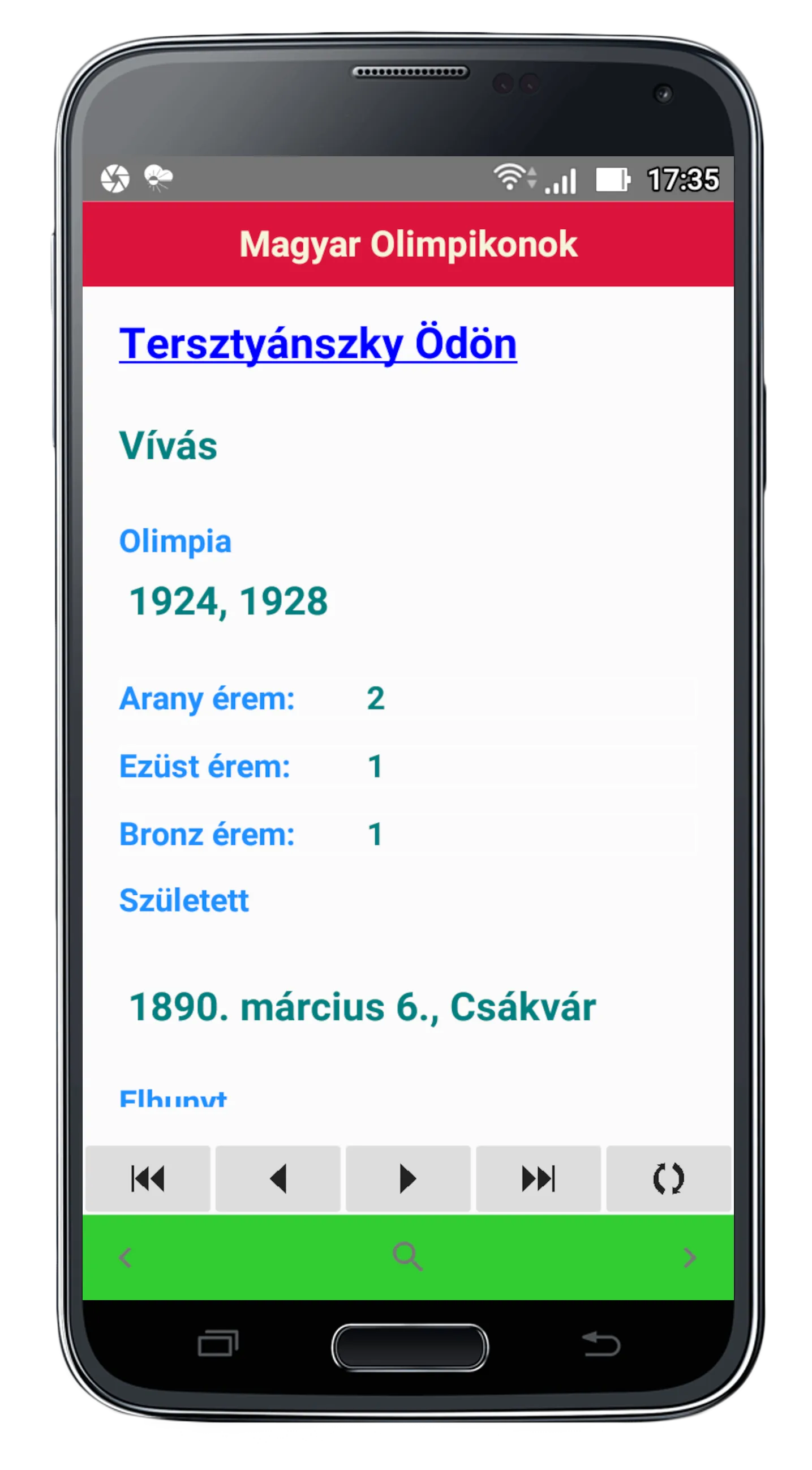 Magyar Olimpikonok | Indus Appstore | Screenshot