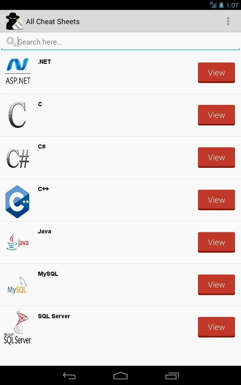 All Programming Cheat Sheets | Indus Appstore | Screenshot