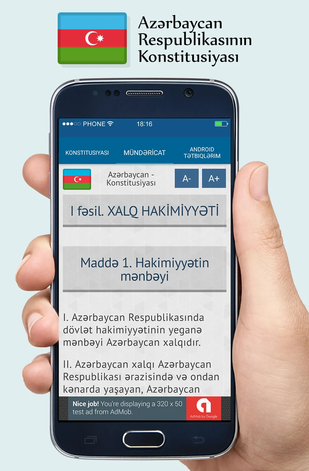 Azerbaijan Constitution | Indus Appstore | Screenshot