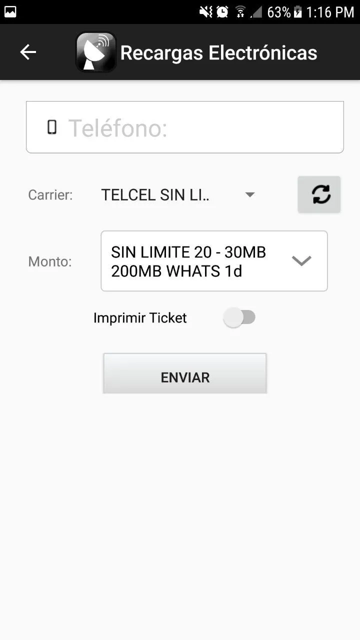 Jesner Comunicaciones - Recarg | Indus Appstore | Screenshot