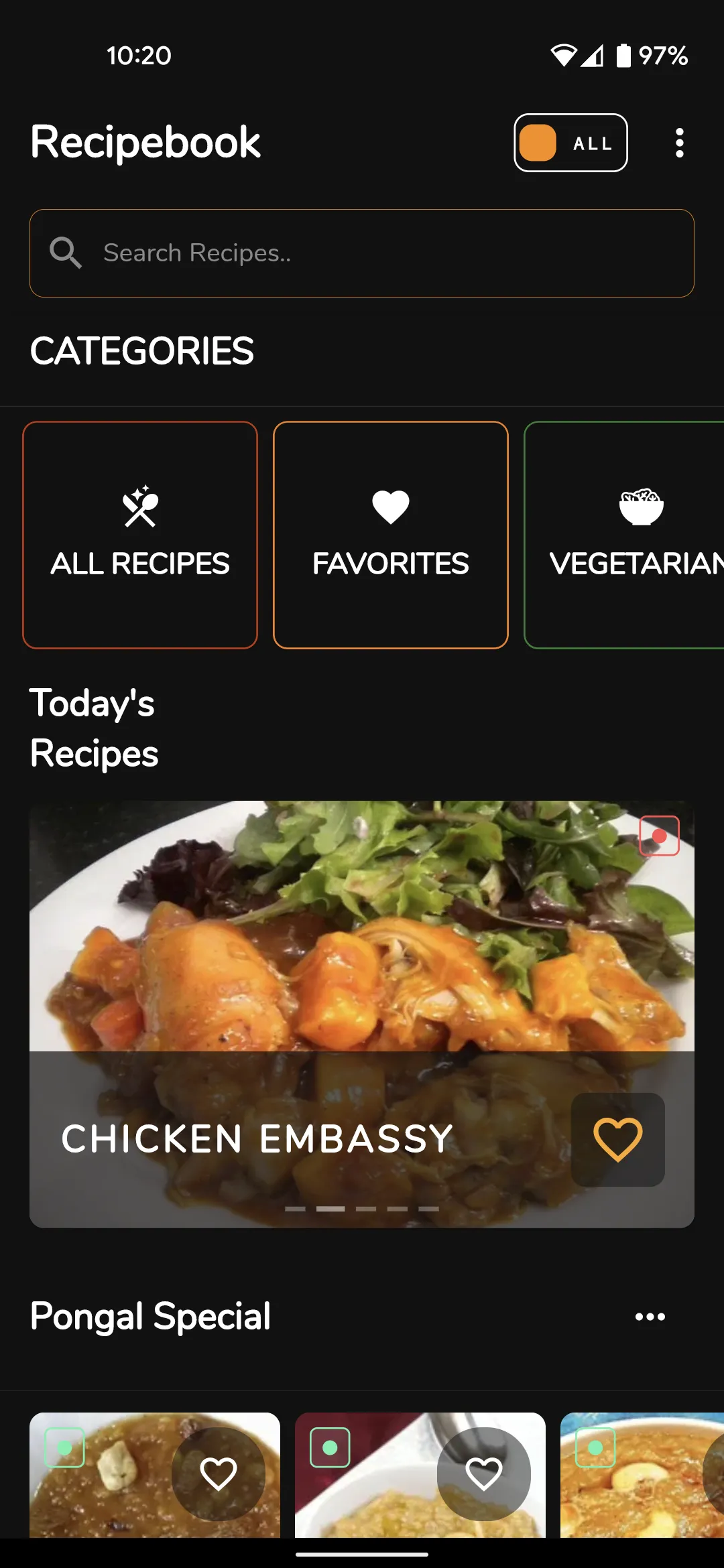 Indian Recipebook | Indus Appstore | Screenshot