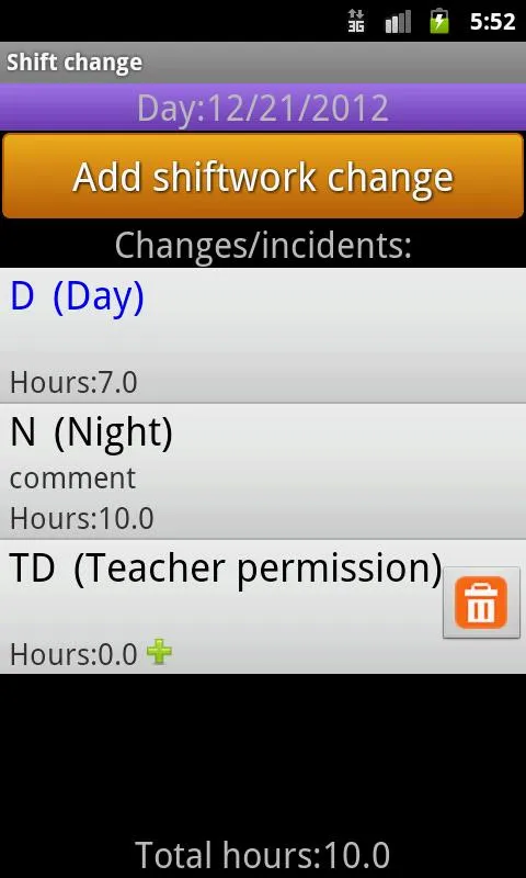 My ShiftWork Lite | Indus Appstore | Screenshot