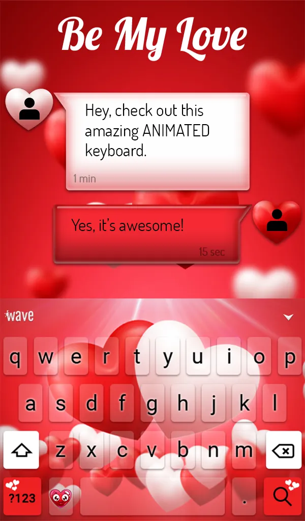 Love Keyboard + Live Wallpaper | Indus Appstore | Screenshot