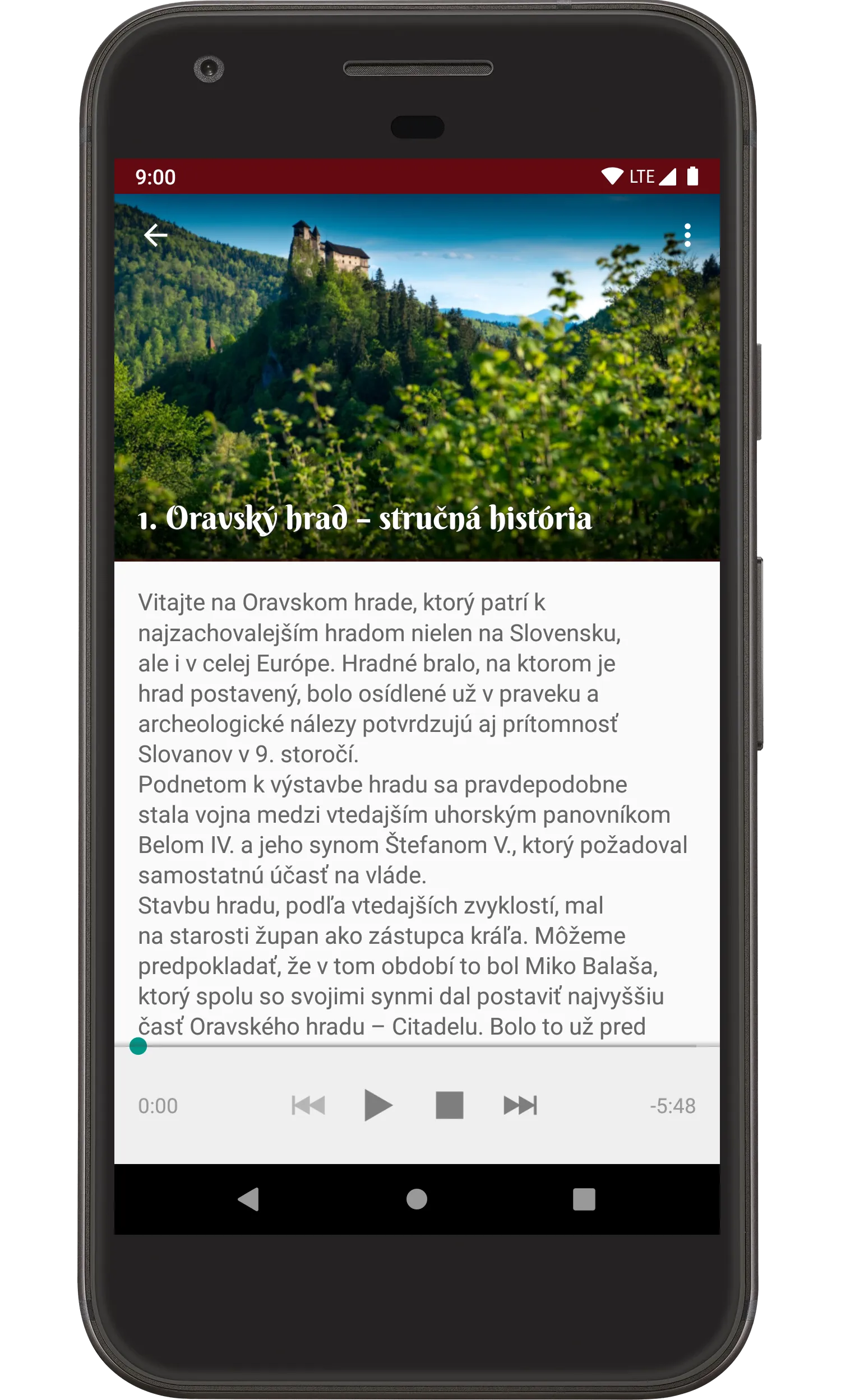 Orava Castle Audioguide | Indus Appstore | Screenshot