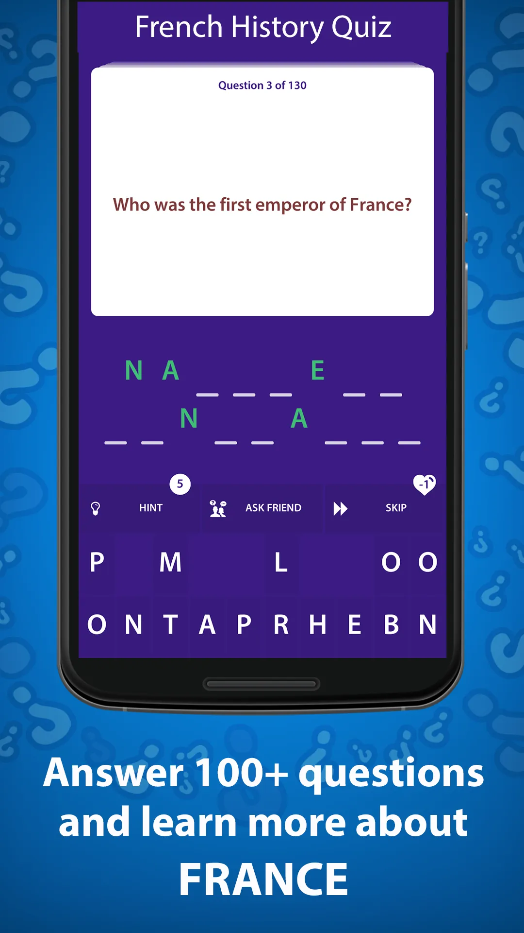 French History Quiz | Indus Appstore | Screenshot