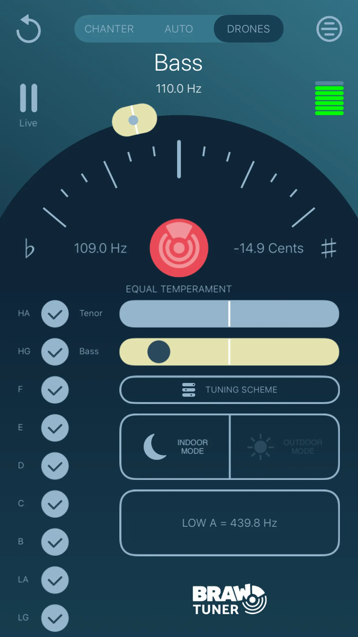 Braw Bagpipe Tuner | Indus Appstore | Screenshot