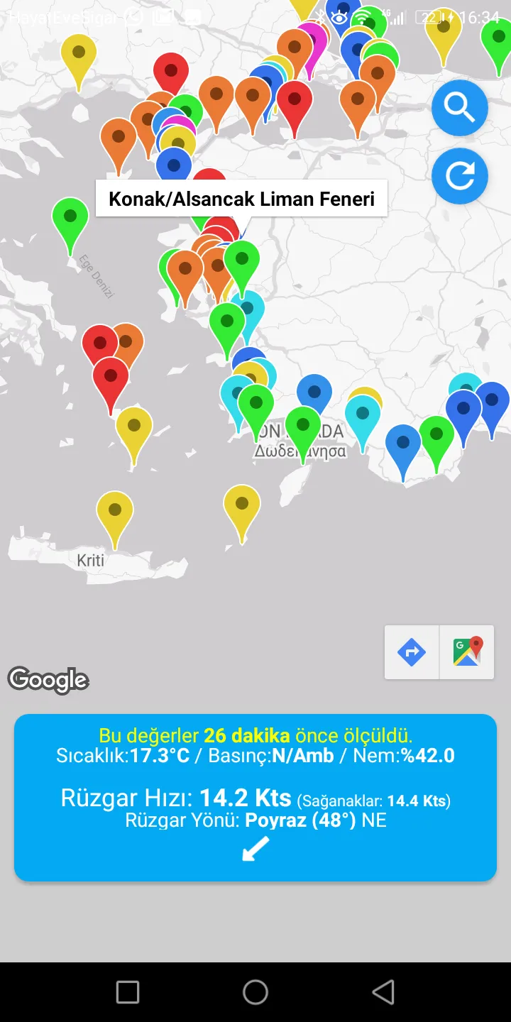 Canlı Deniz Rüzgar Haritası | Indus Appstore | Screenshot