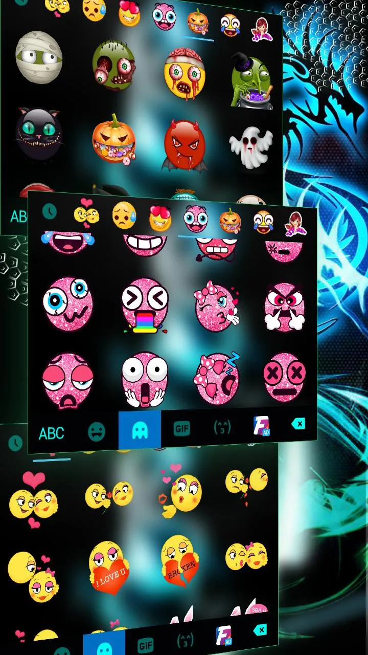 Neon Dragon Keyboard Backgroun | Indus Appstore | Screenshot