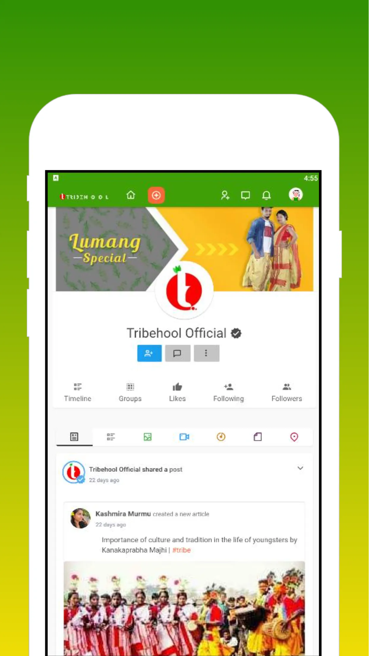 Tribehool Lite | Indus Appstore | Screenshot